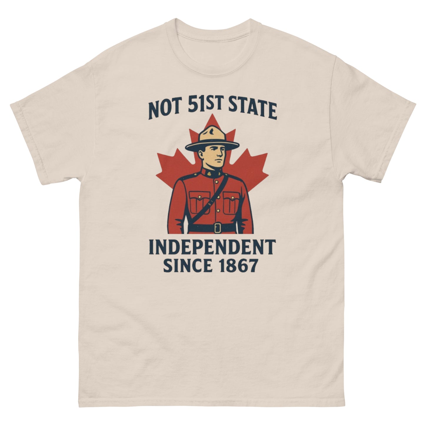 Not 51st State Mountie Unisex classic tee  from Rare Plus Apparel – unique movie & pop culture inspired design.