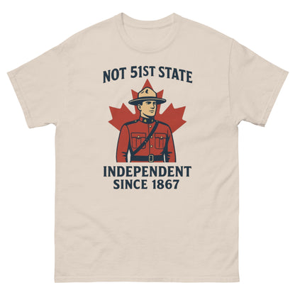 Not 51st State Mountie Unisex classic tee  from Rare Plus Apparel – unique movie & pop culture inspired design.