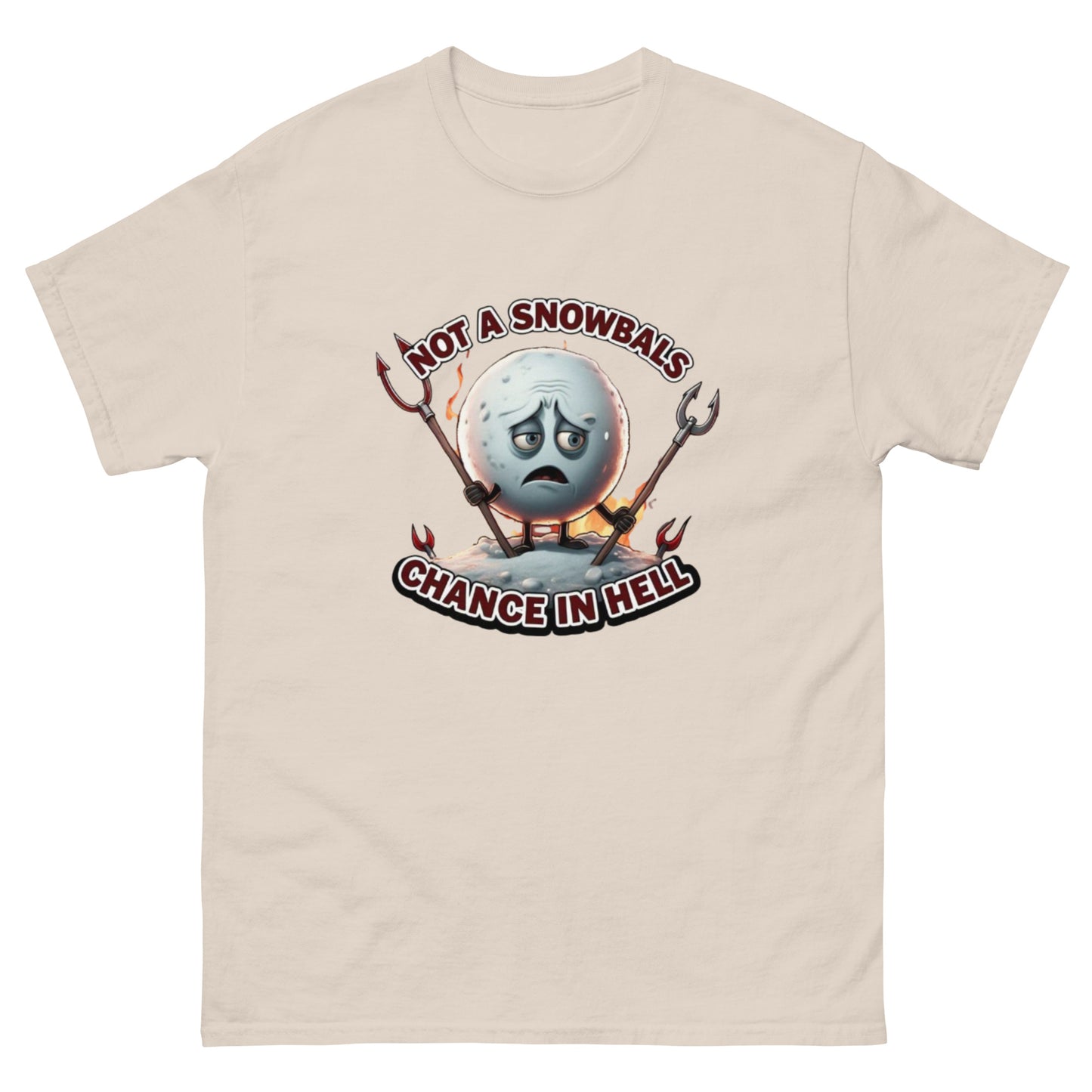 Not a Snowball’s Chance in Hell Unisex classic tee  from Rare Plus Apparel – unique movie & pop culture inspired design.