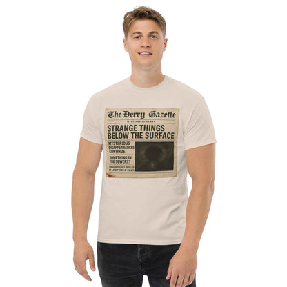 The Derry Gazette “Strange Things Below the Surface” Unisex classic tee