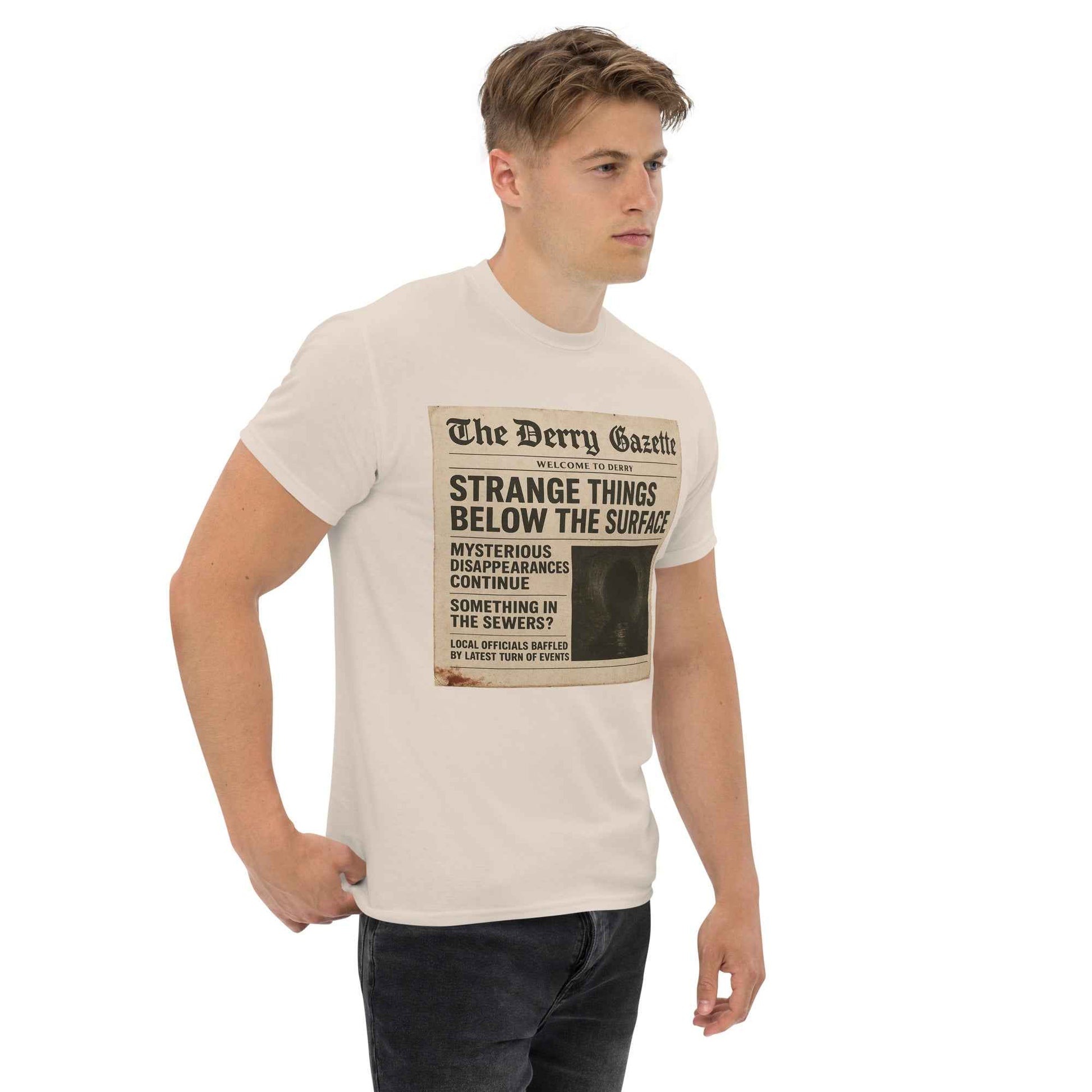 The Derry Gazette “Strange Things Below the Surface” Unisex classic tee