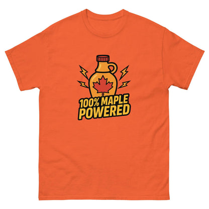 100% Maple Powered Unisex classic tee  from Rare Plus Apparel – unique movie & pop culture inspired design.