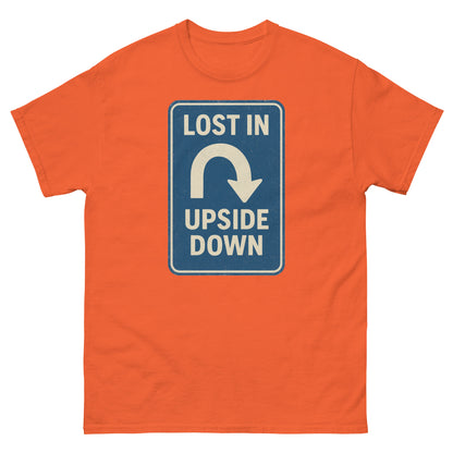 Lost in the Upside Down Unisex classic tee  from Rare Plus Apparel – unique movie & pop culture inspired design.