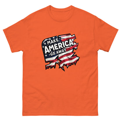 MAGA “Make America Go Away” Unisex classic tee  from Rare Plus Apparel – unique movie & pop culture inspired design.