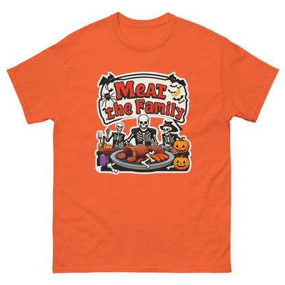 Meat The Family Unisex classic tee  from Rare Plus Apparel – unique movie & pop culture inspired design.