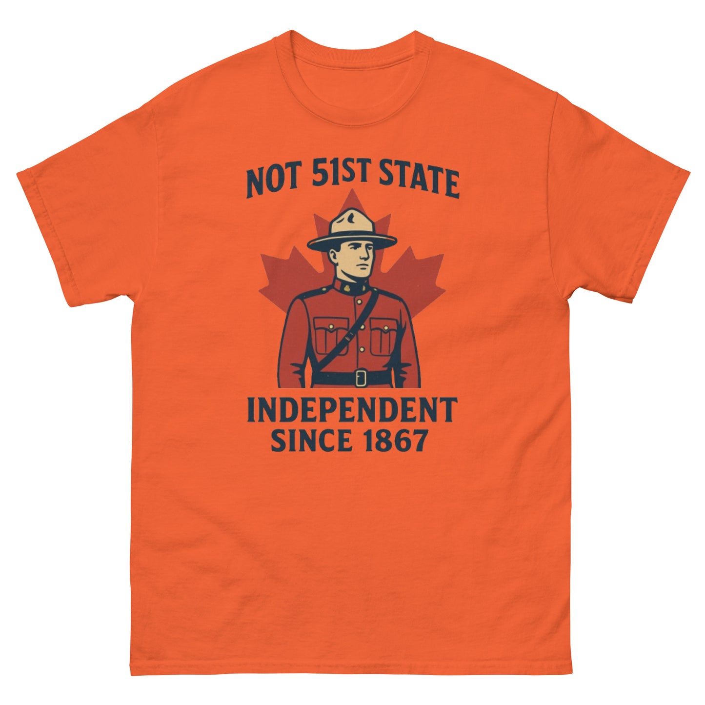 Not 51st State Mountie Unisex classic tee  from Rare Plus Apparel – unique movie & pop culture inspired design.