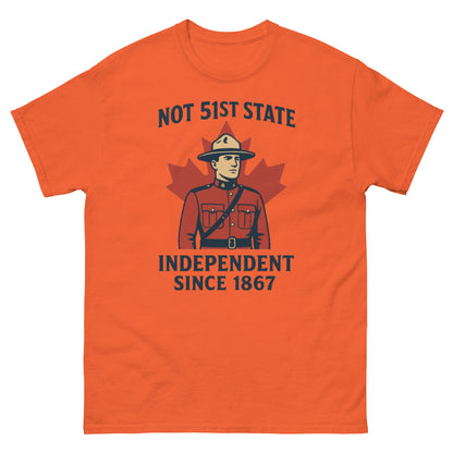 Not 51st State Mountie Unisex classic tee  from Rare Plus Apparel – unique movie & pop culture inspired design.