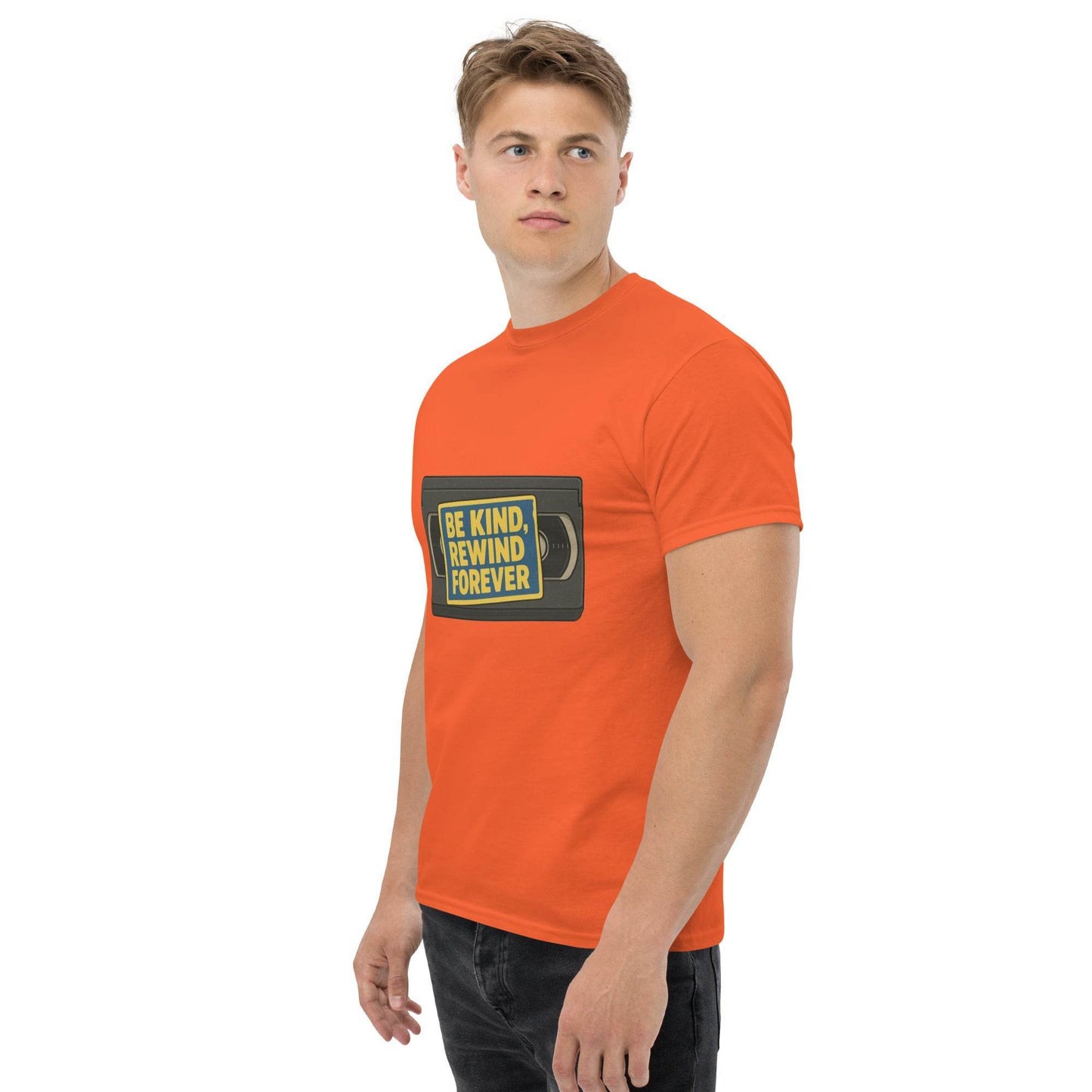Be Kind, Rewind Forever Unisex classic tee  from Rare Plus Apparel – unique movie & pop culture inspired design.