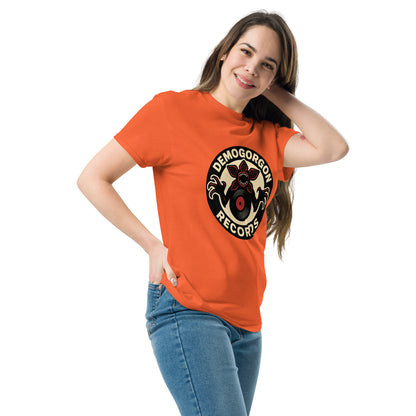 Demogorgon Records Unisex classic tee  from Rare Plus Apparel – unique movie & pop culture inspired design.