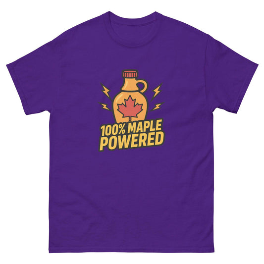 100% Maple Powered Unisex classic tee  from Rare Plus Apparel – unique movie & pop culture inspired design.