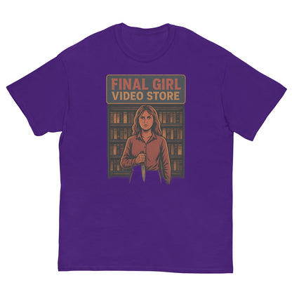 Final Girl Video Store Unisex classic tee  from Rare Plus Apparel – unique movie & pop culture inspired design.