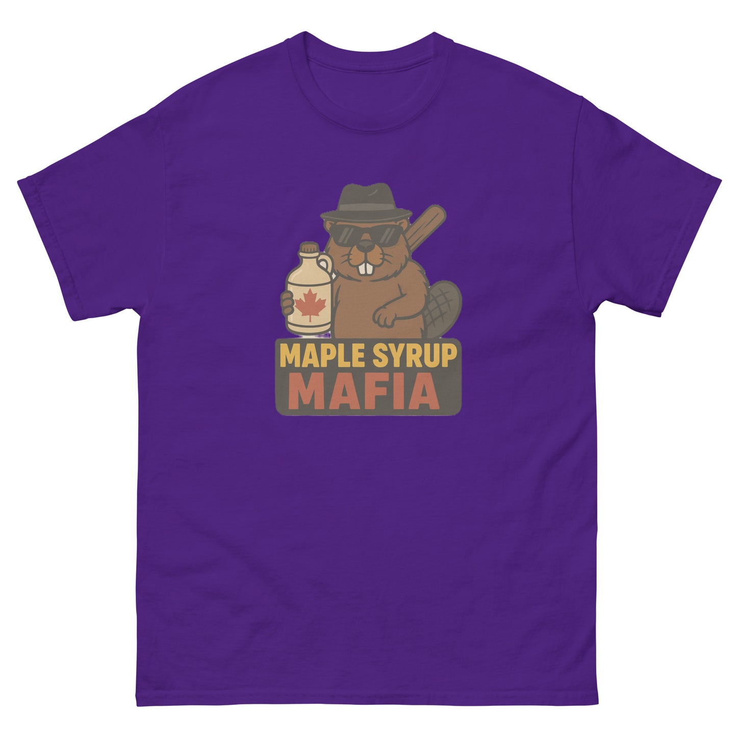 Maple Syrup Mafia Unisex classic tee  from Rare Plus Apparel – unique movie & pop culture inspired design.