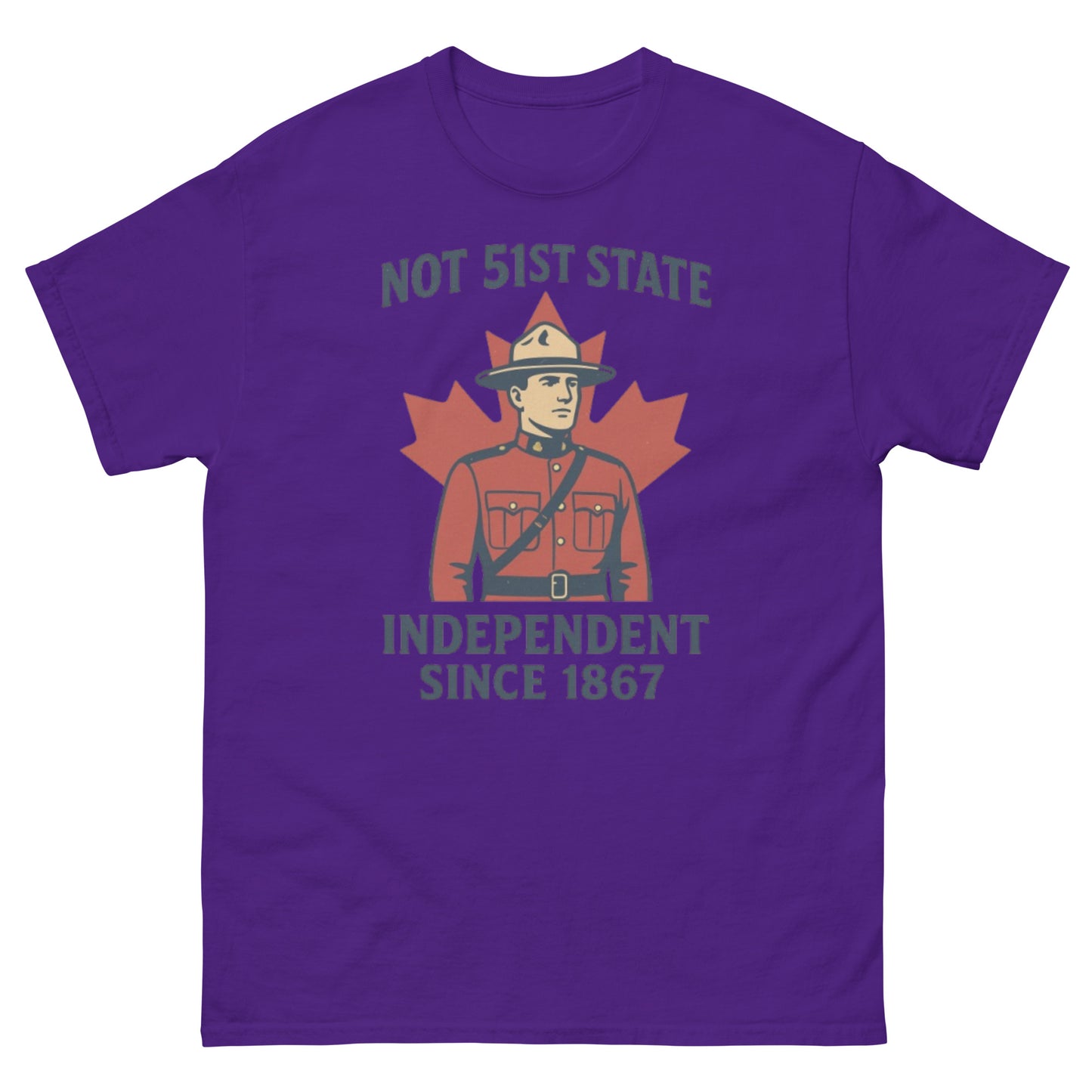 Not 51st State Mountie Unisex classic tee  from Rare Plus Apparel – unique movie & pop culture inspired design.