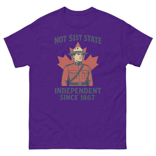 Not 51st State Mountie Unisex classic tee  from Rare Plus Apparel – unique movie & pop culture inspired design.