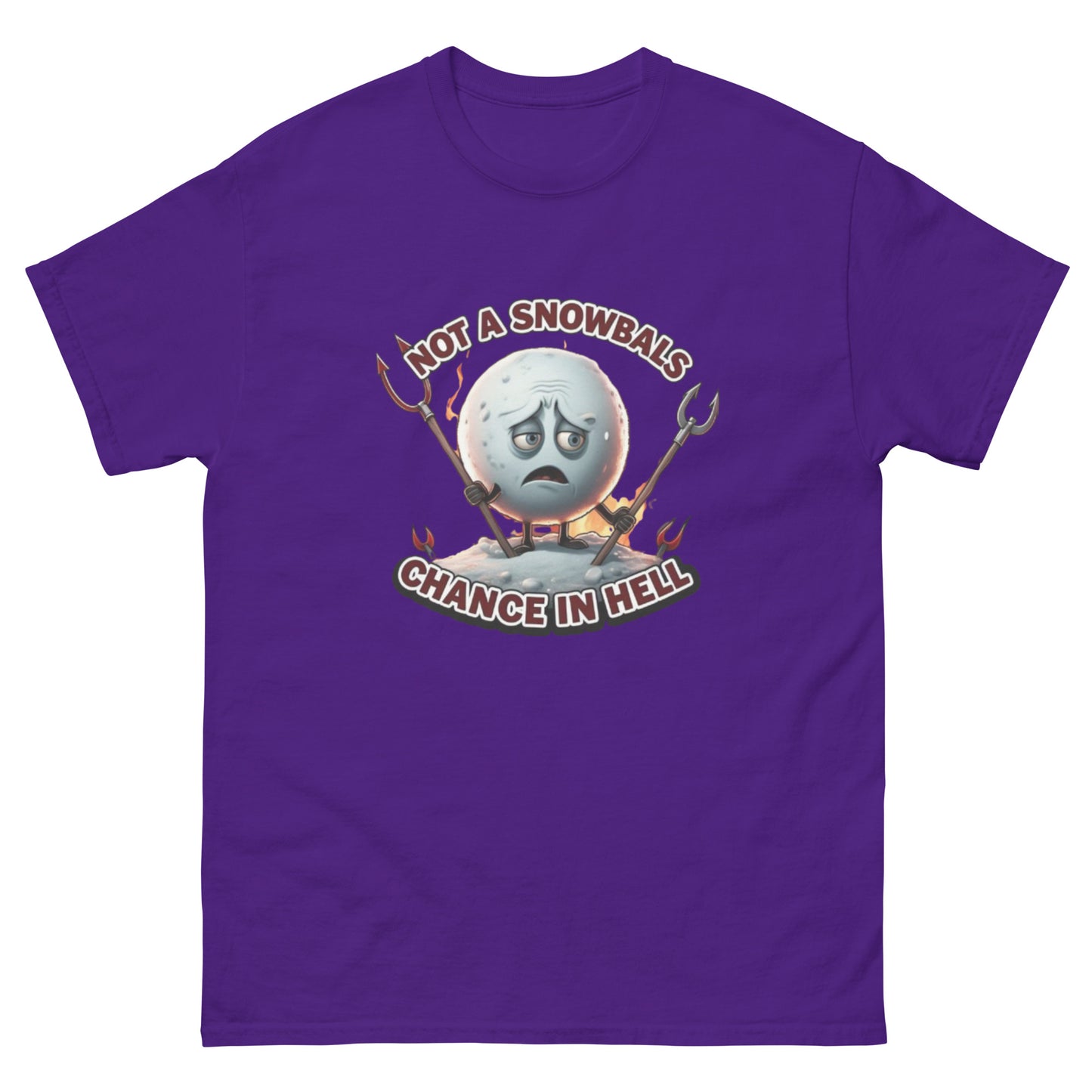 Not a Snowball’s Chance in Hell Unisex classic tee  from Rare Plus Apparel – unique movie & pop culture inspired design.