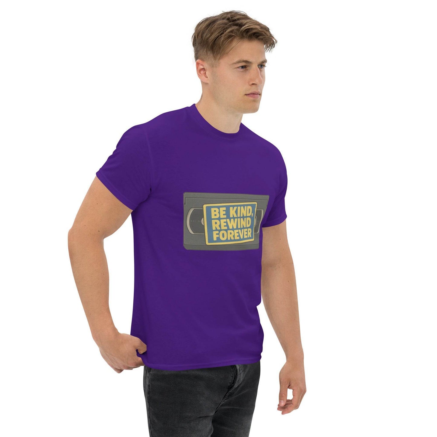 Be Kind, Rewind Forever Unisex classic tee  from Rare Plus Apparel – unique movie & pop culture inspired design.