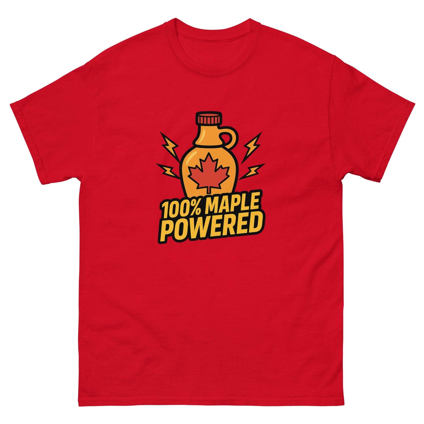 100% Maple Powered Unisex classic tee  from Rare Plus Apparel – unique movie & pop culture inspired design.