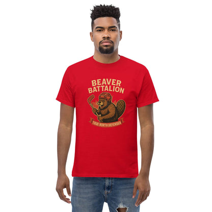 Beaver Battalion – True North Defender Unisex classic tee  from Rare Plus Apparel – unique movie & pop culture inspired design.