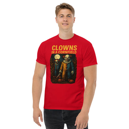 Clowns in a Cornfield Unisex classic tee  from Rare Plus Apparel – unique movie & pop culture inspired design.