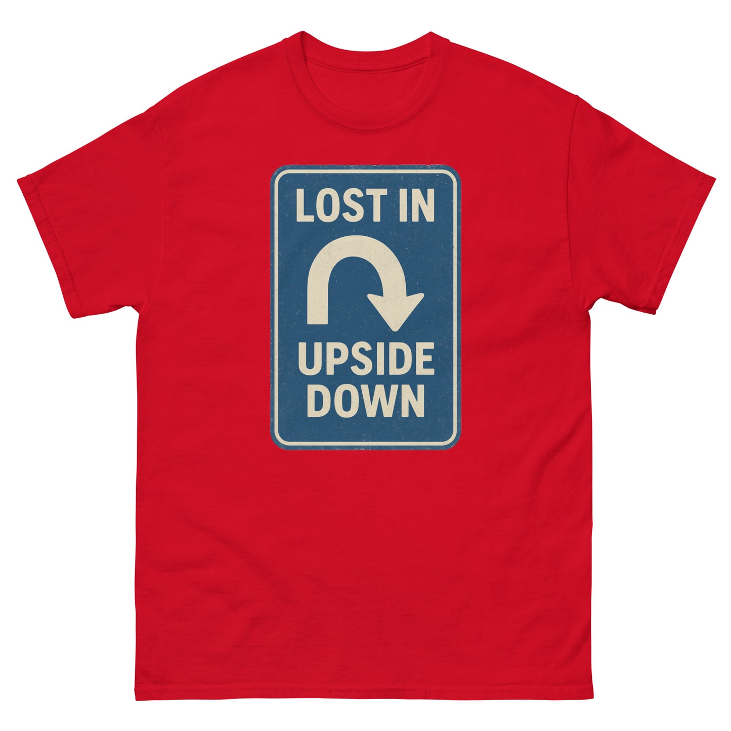 Lost in the Upside Down Unisex garment-dyed heavyweight t-shirt  from Rare Plus Apparel – unique movie & pop culture inspired design.
