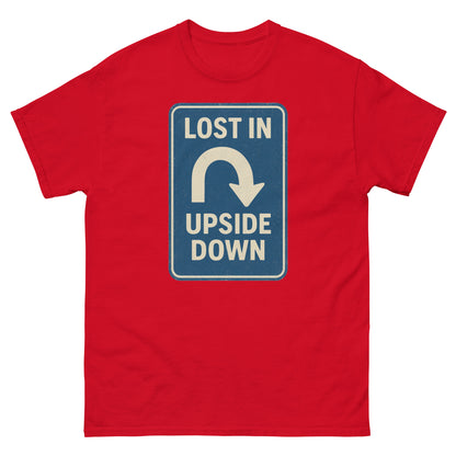 Lost in the Upside Down Unisex garment-dyed heavyweight t-shirt  from Rare Plus Apparel – unique movie & pop culture inspired design.