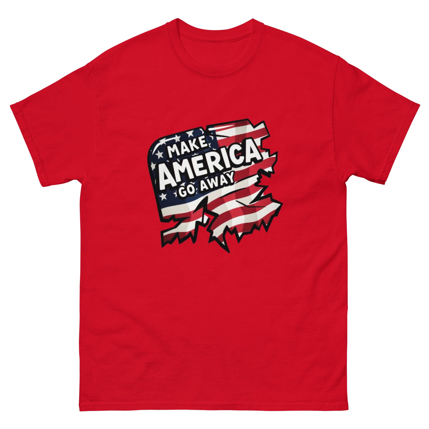 MAGA “Make America Go Away” Unisex classic tee  from Rare Plus Apparel – unique movie & pop culture inspired design.