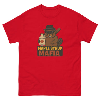 Maple Syrup Mafia Unisex classic tee  from Rare Plus Apparel – unique movie & pop culture inspired design.