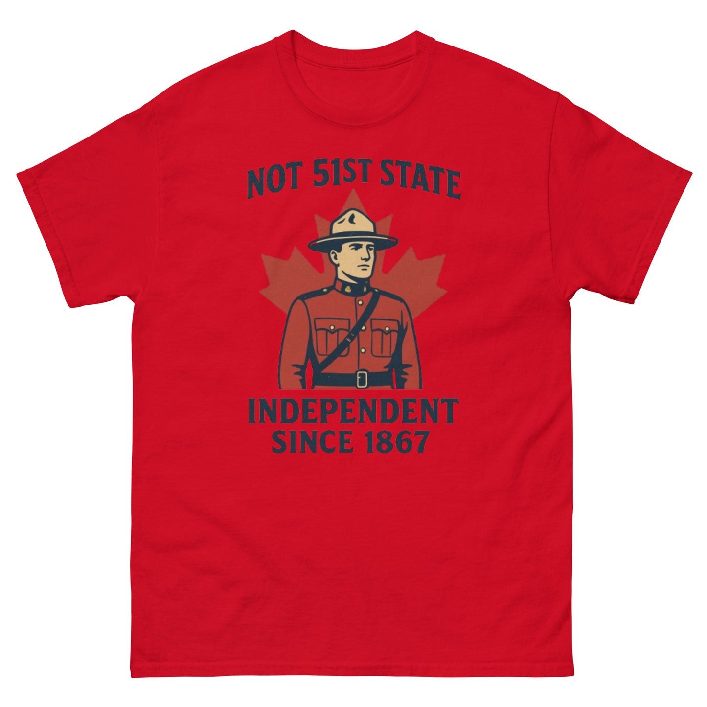 Not 51st State Mountie Unisex classic tee  from Rare Plus Apparel – unique movie & pop culture inspired design.