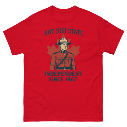 Not 51st State Mountie Unisex classic tee  from Rare Plus Apparel – unique movie & pop culture inspired design.