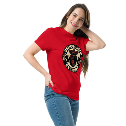 Demogorgon Records Unisex classic tee  from Rare Plus Apparel – unique movie & pop culture inspired design.