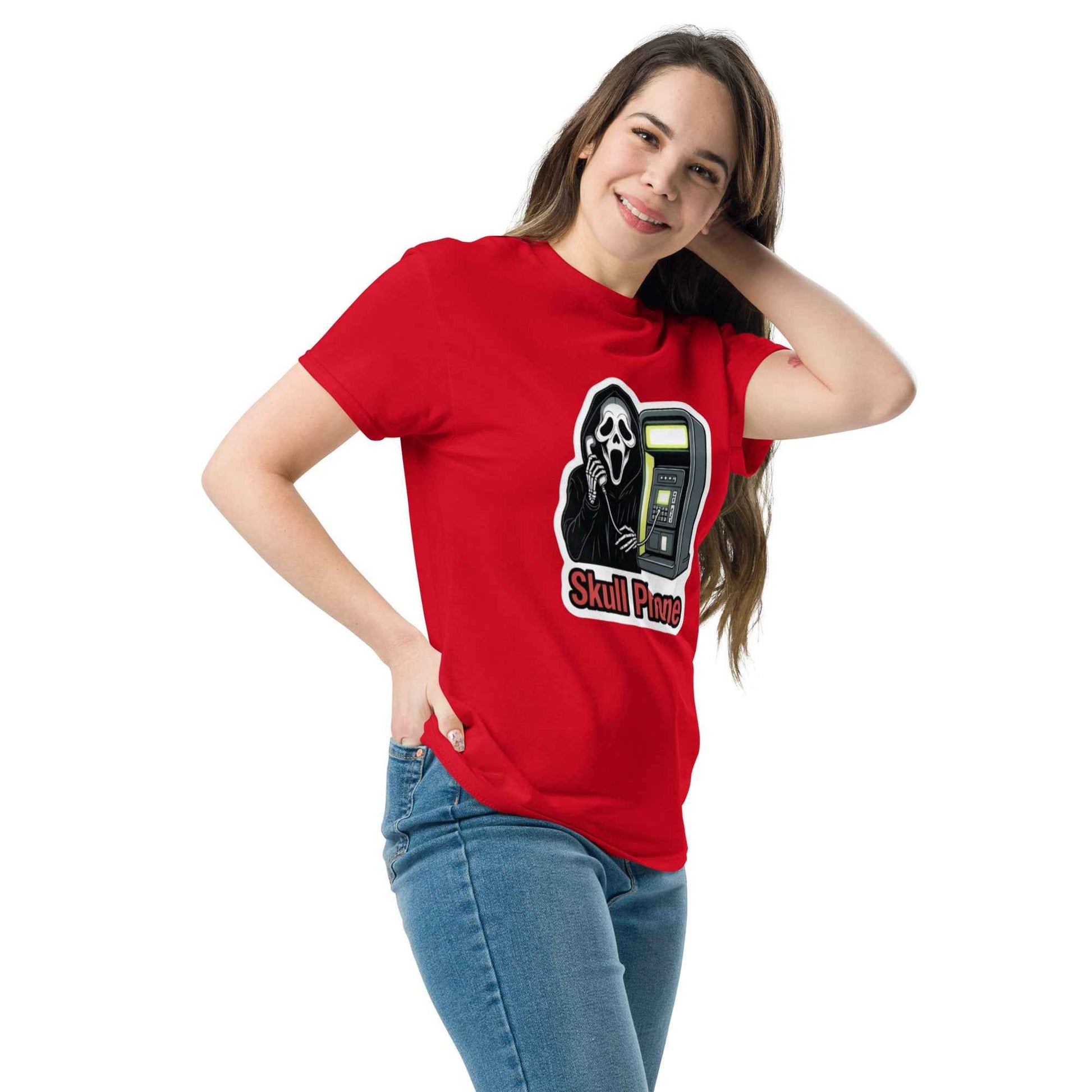 Skull Phone Skeleton Unisex classic tee