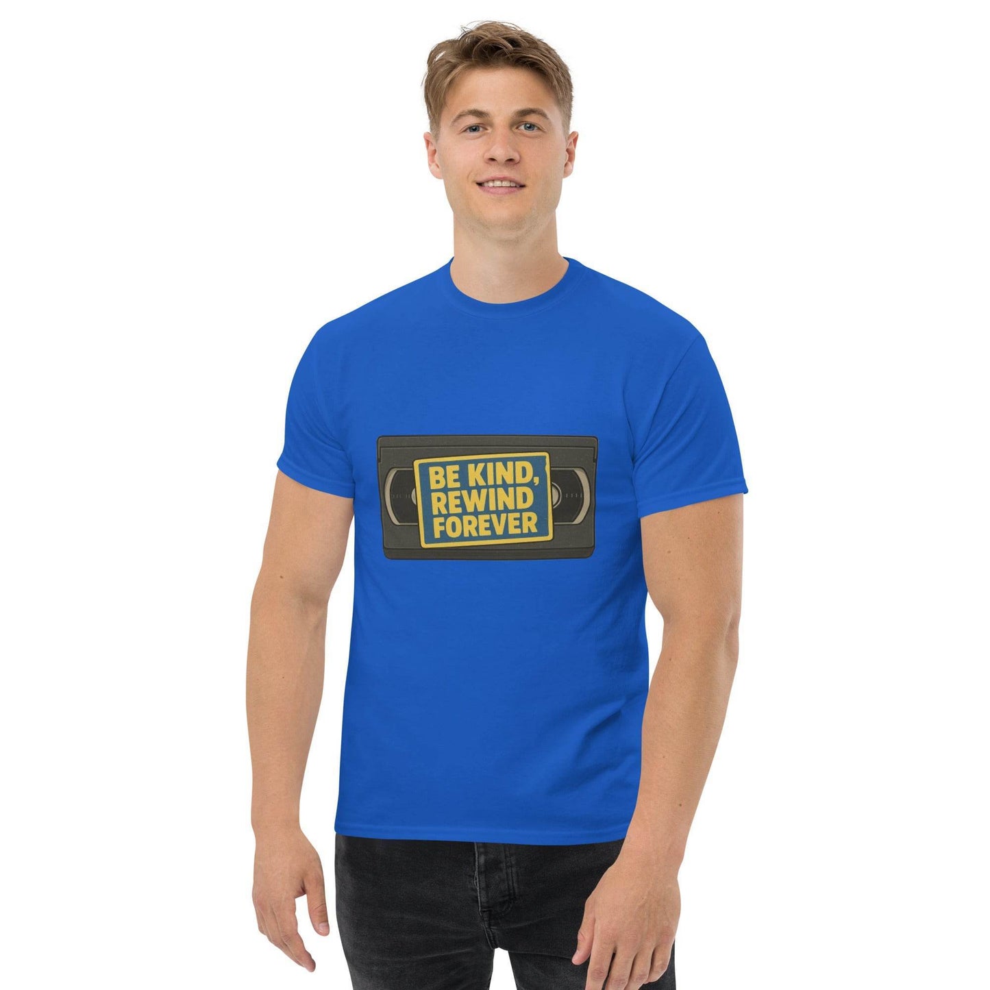 Be Kind, Rewind Forever Unisex classic tee  from Rare Plus Apparel – unique movie & pop culture inspired design.