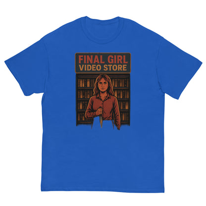 Final Girl Video Store Unisex classic tee  from Rare Plus Apparel – unique movie & pop culture inspired design.