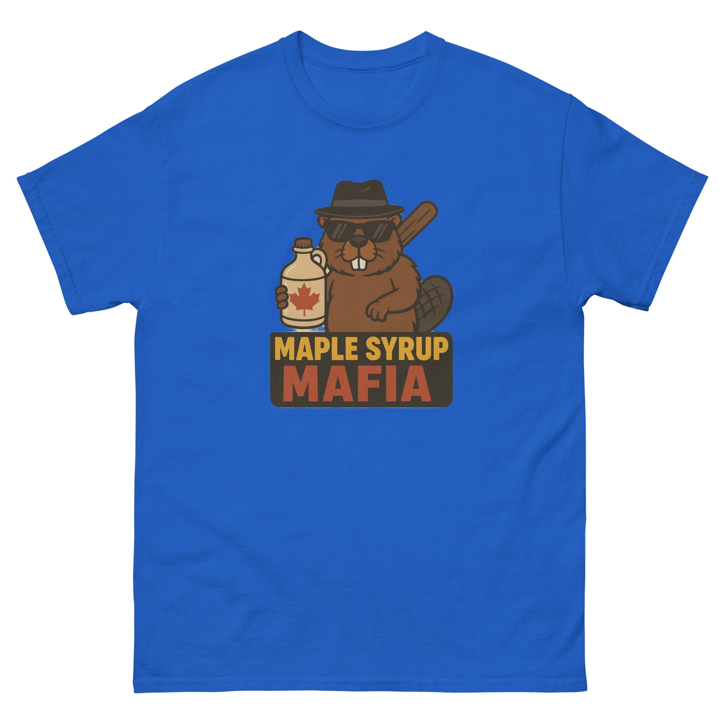 Maple Syrup Mafia Unisex classic tee  from Rare Plus Apparel – unique movie & pop culture inspired design.
