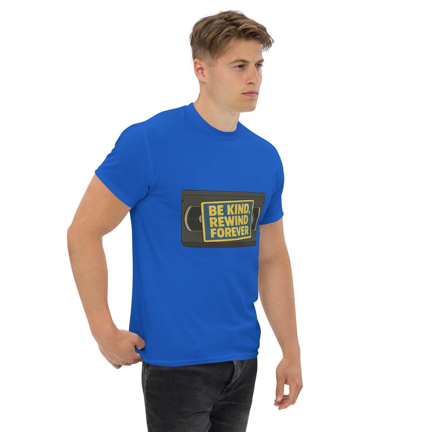 Be Kind, Rewind Forever Unisex classic tee  from Rare Plus Apparel – unique movie & pop culture inspired design.