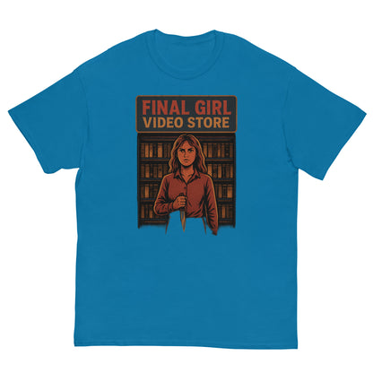 Final Girl Video Store Unisex classic tee  from Rare Plus Apparel – unique movie & pop culture inspired design.