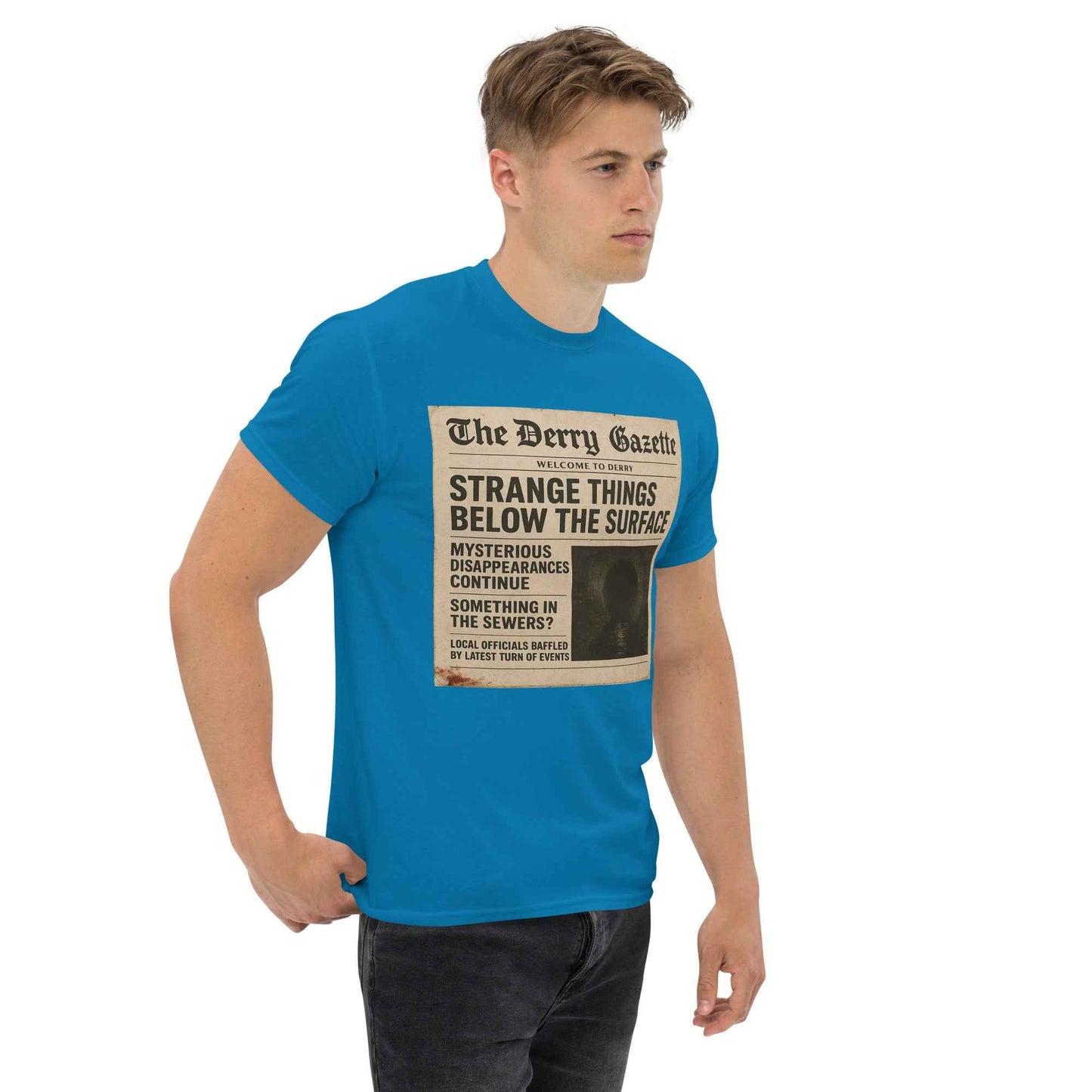 The Derry Gazette “Strange Things Below the Surface” Unisex classic tee