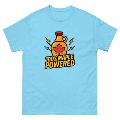 100% Maple Powered Unisex classic tee  from Rare Plus Apparel – unique movie & pop culture inspired design.