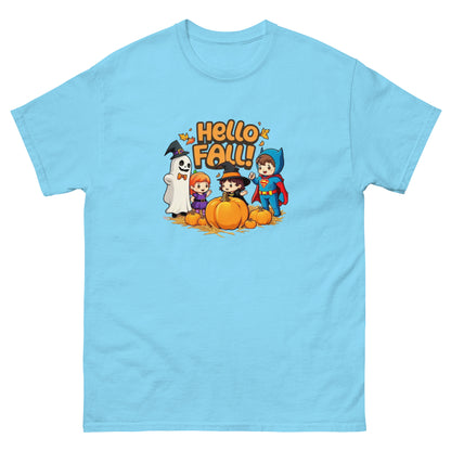Hello Fall Unisex classic tee  from Rare Plus Apparel – unique movie & pop culture inspired design.
