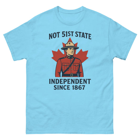 Not 51st State Mountie Unisex classic tee  from Rare Plus Apparel – unique movie & pop culture inspired design.