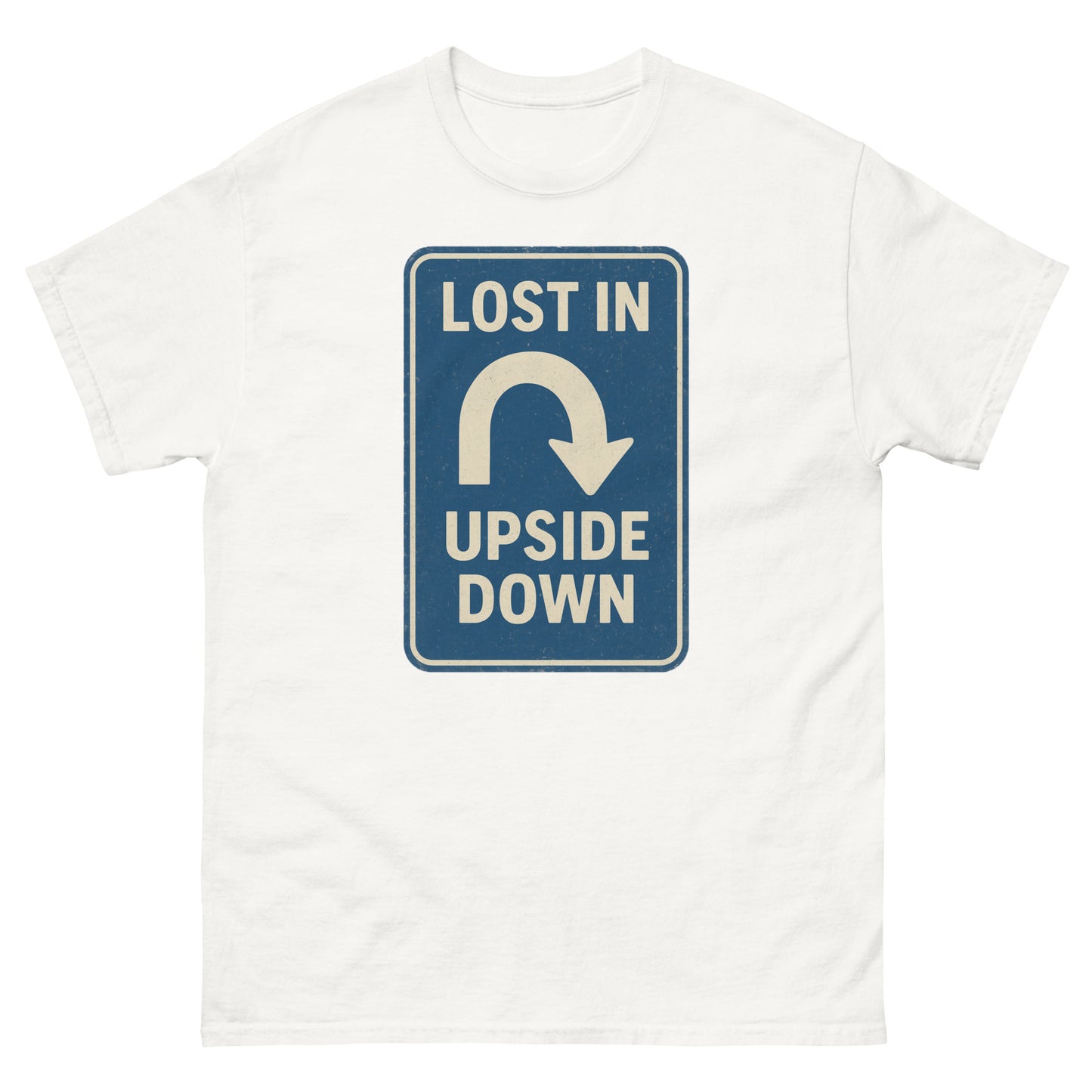 Lost in the Upside Down Unisex garment-dyed heavyweight t-shirt  from Rare Plus Apparel – unique movie & pop culture inspired design.