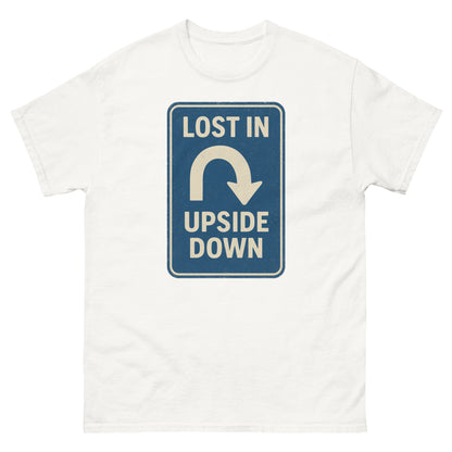 Lost in the Upside Down Unisex garment-dyed heavyweight t-shirt  from Rare Plus Apparel – unique movie & pop culture inspired design.