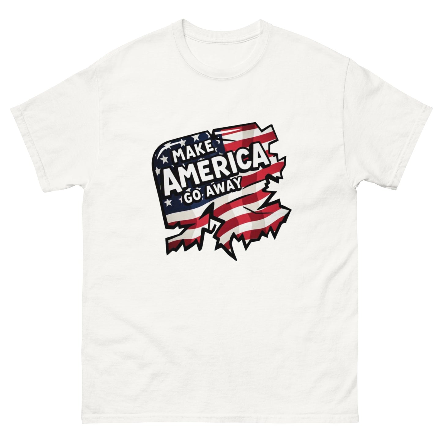 MAGA “Make America Go Away” Unisex classic tee  from Rare Plus Apparel – unique movie & pop culture inspired design.