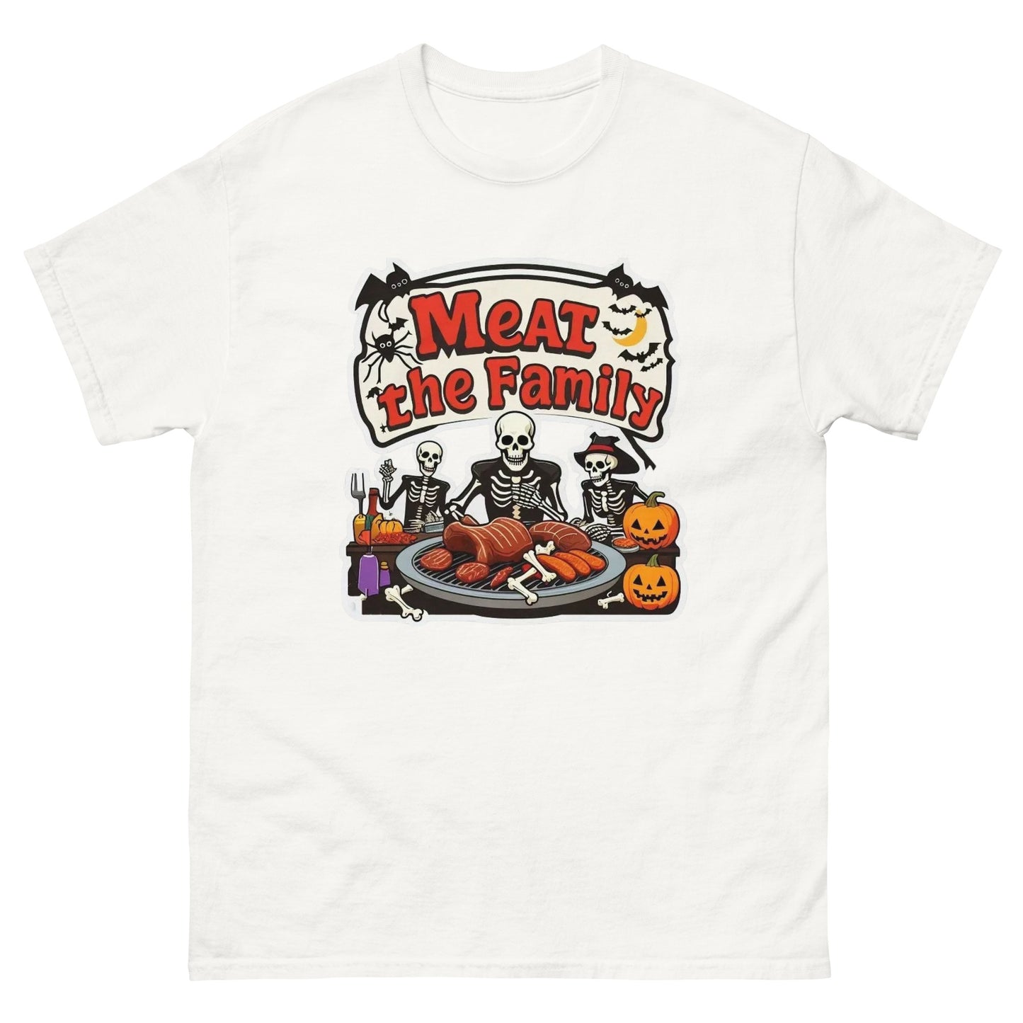 Meat The Family Unisex classic tee  from Rare Plus Apparel – unique movie & pop culture inspired design.