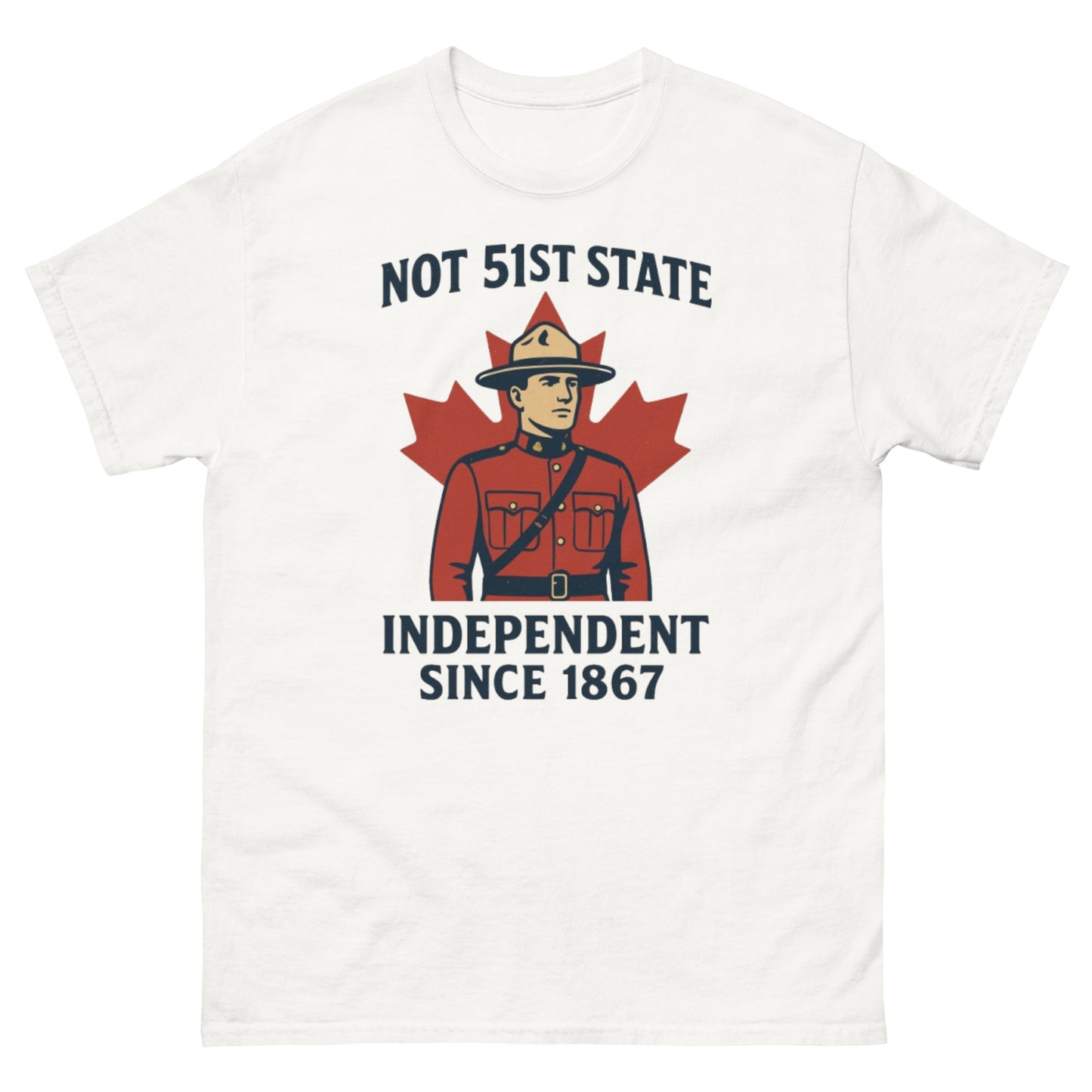 Not 51st State Mountie Unisex classic tee  from Rare Plus Apparel – unique movie & pop culture inspired design.