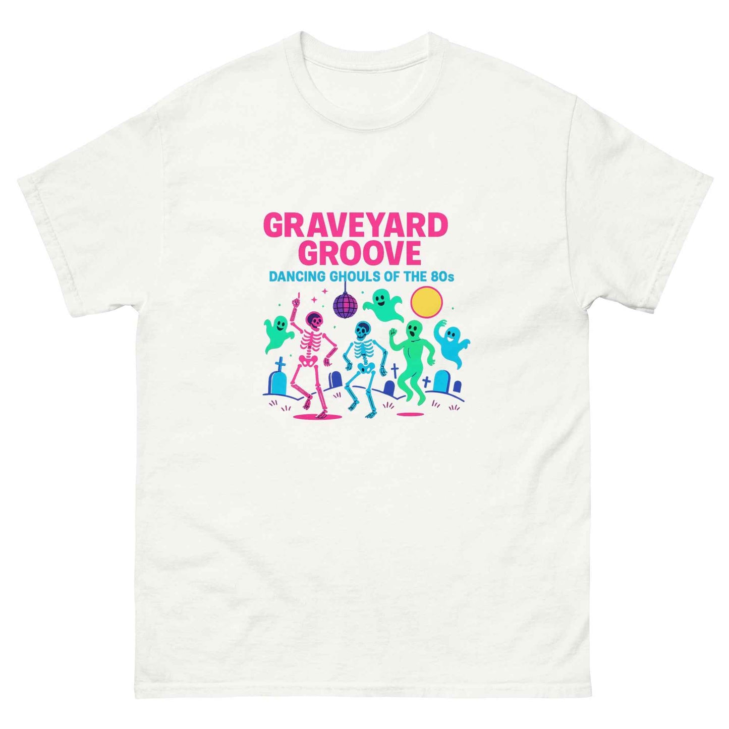 Graveyard Groove – Dancing Ghouls of the 80s Unisex classic tee
