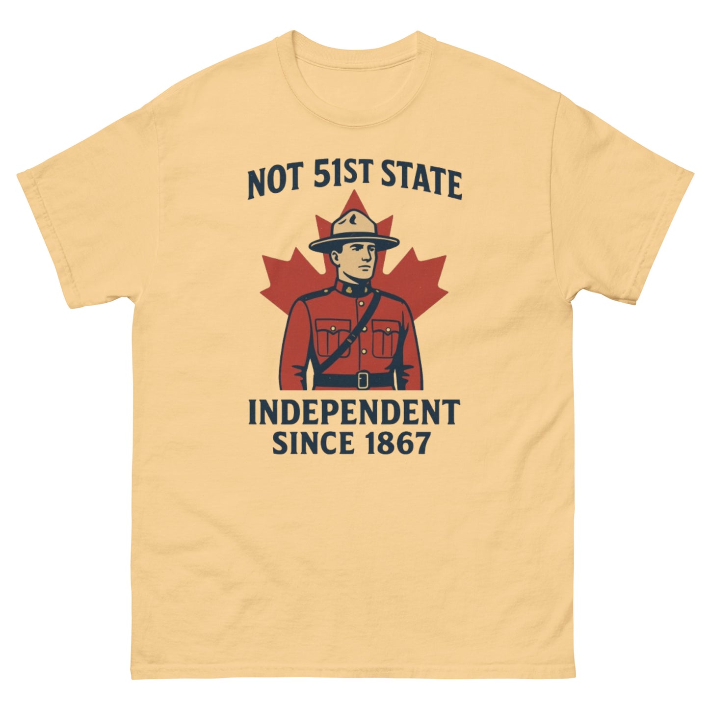 Not 51st State Mountie Unisex classic tee  from Rare Plus Apparel – unique movie & pop culture inspired design.