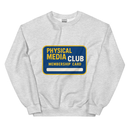 Physical Media Club Unisex Sweatshirt  from Rare Plus Apparel – unique movie & pop culture inspired design.