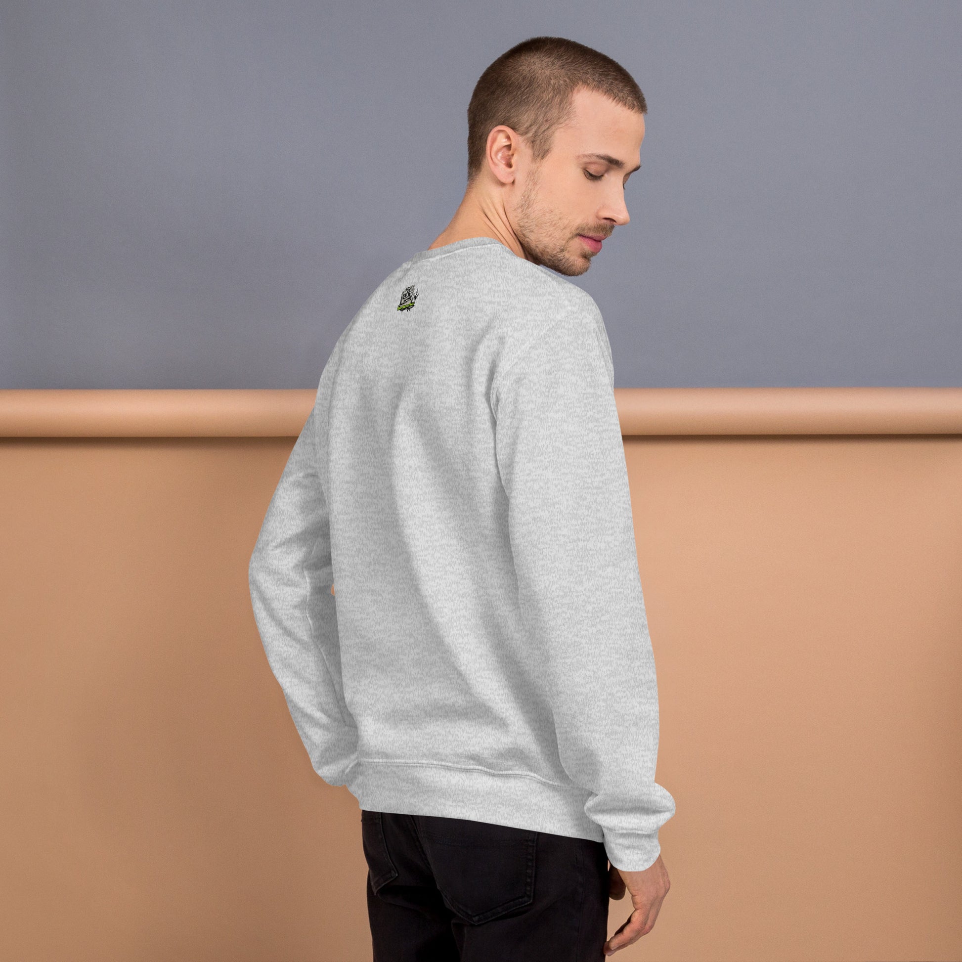 Haunted Halloween House Unisex Sweatshirt  from Rare Plus Apparel – unique movie & pop culture inspired design.