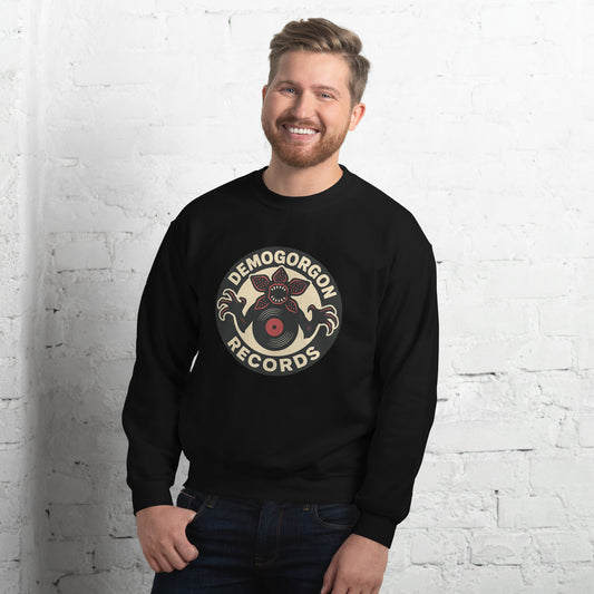 Demogorgon Records Unisex Sweatshirt  from Rare Plus Apparel – unique movie & pop culture inspired design.
